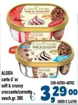 Del Prete Distribuzioni Algida carte d'or soft & crunchy offerta