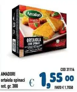 Del Prete Distribuzioni Amadori ortaiola spinaci offerta