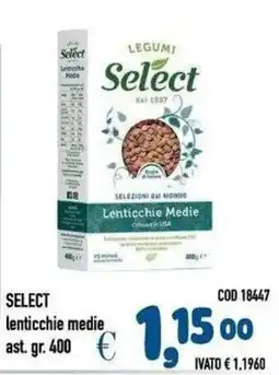 Del Prete Distribuzioni Select lenticchie medie offerta