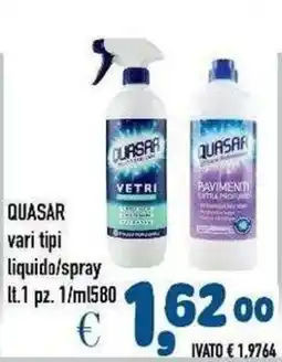 Del Prete Distribuzioni Quasar vari tipi liquido/spray offerta