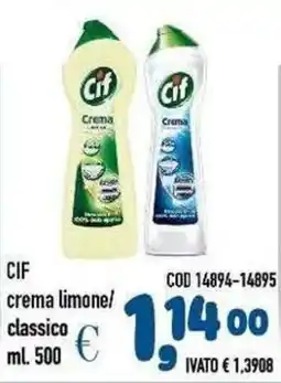 Del Prete Distribuzioni Cif crema classico offerta