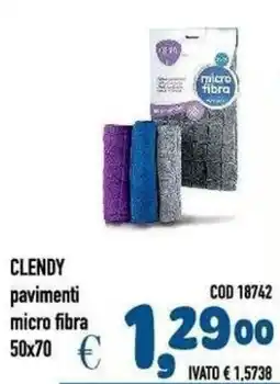 Del Prete Distribuzioni Clendy pavimenti micro fibra offerta