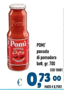 Del Prete Distribuzioni Pomi passata di pomodoro offerta