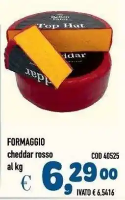 Del Prete Distribuzioni Formaggio cheddar rosso Top Hat offerta
