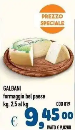 Del Prete Distribuzioni Galbani formaggio bel paese offerta