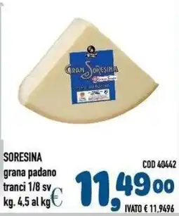 Del Prete Distribuzioni Soresina grana padano offerta