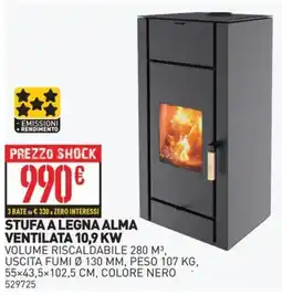 Ottimax Stufa a legna Alma offerta