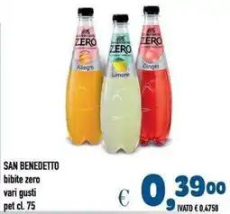 Del Prete Distribuzioni San Benedetto bibite zero offerta