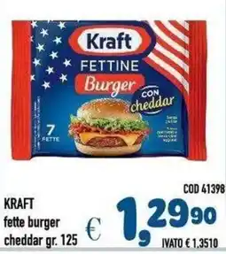 Del Prete Distribuzioni Kraft fette burger cheddar offerta