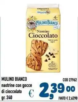Del Prete Distribuzioni Mulino Bianco nastrine con gocce di cioccolato offerta