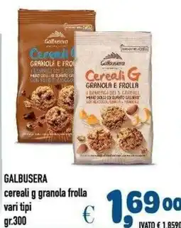 Del Prete Distribuzioni Galbusera cereali g granola frolla offerta
