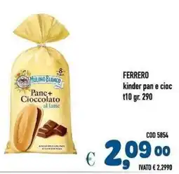 Del Prete Distribuzioni Mulino Bianco Pane + Cioccolato al latte offerta