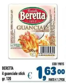 Del Prete Distribuzioni Beretta il guanciale stick offerta