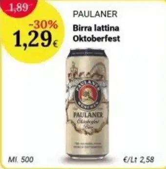 Paulaner Birra lattina Oktoberfest
