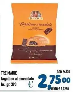 Del Prete Distribuzioni Tre Marie fagottino al cioccolato offerta