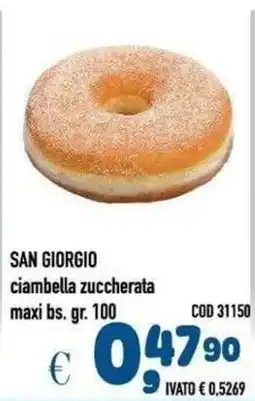 Del Prete Distribuzioni San Giorgio ciambella zuccherata offerta