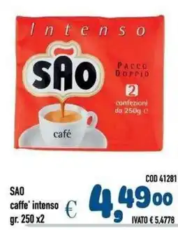 Del Prete Distribuzioni SAO caffè intenso offerta