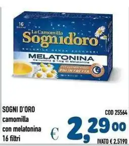 Del Prete Distribuzioni Sogni d'oro camomilla con melatonina offerta