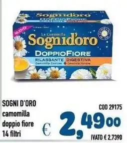 Del Prete Distribuzioni Sogni d'oro camomilla doppio fiore offerta