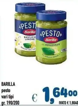 Del Prete Distribuzioni Barilla pesto offerta