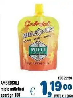 Del Prete Distribuzioni Ambrosoli miele millefiori sport offerta