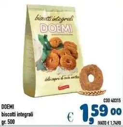 Del Prete Distribuzioni Doemi biscotti integrali offerta