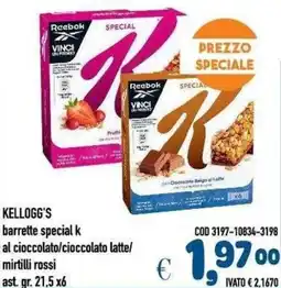 Del Prete Distribuzioni Kellogg's barrette special k offerta
