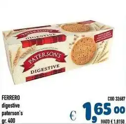 Del Prete Distribuzioni Ferrero digestive paterson's offerta