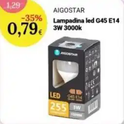 Re Mercato Lucrezia Lampadina led G45 E14 offerta