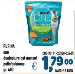 Del Prete Distribuzioni Purina one dualnature cat manzo/pollo/salmone offerta