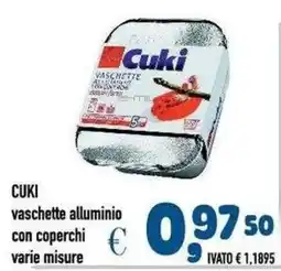 Del Prete Distribuzioni Cuki vaschette alluminio con coperchi offerta
