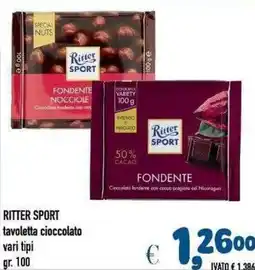 Del Prete Distribuzioni Ritter Sport tavola cioccolato offerta