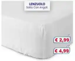 Punto Shopping Megastore Lenzuolo Sotto Con Angoli offerta