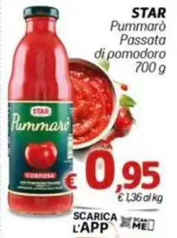 Marotta Star Pummarò Passata di pomodoro offerta