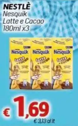 Marotta Nesquik Latte e Cacao offerta
