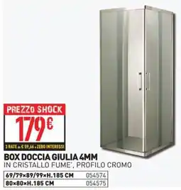 Ottimax Box doccia giulia 4mm offerta