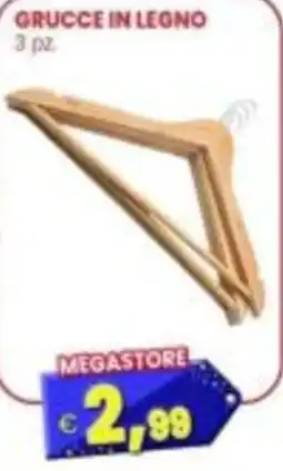Punto Shopping Megastore Gruccie in legno offerta