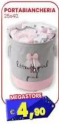 Punto Shopping Megastore Portabiancheria little girl pink offerta
