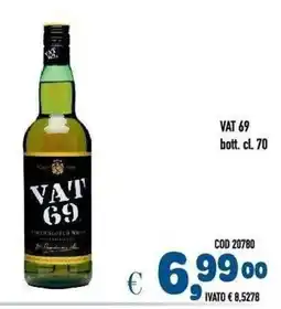 Del Prete Distribuzioni VAT 69 United Scotch Whisky offerta