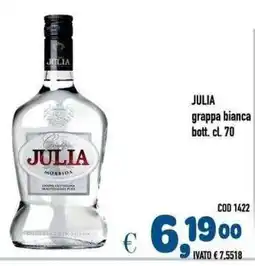 Del Prete Distribuzioni Julia grappa bianca offerta
