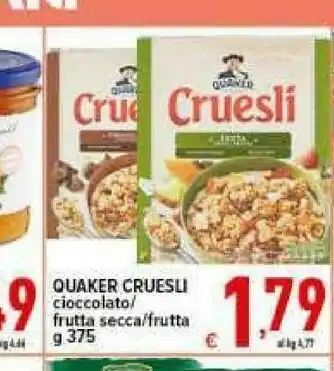 Iper Triscount Quaker - cruesli cioccolato 375 g(ml) offerta