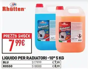 Ottimax Rhütten liquido per radiatori offerta