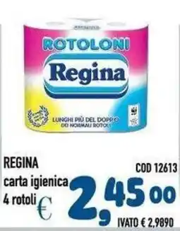 Del Prete Distribuzioni carta igienica Regina offerta