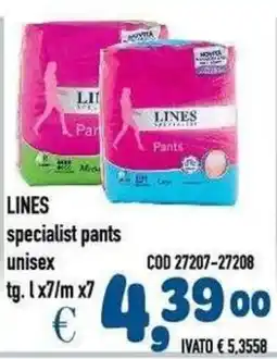 Del Prete Distribuzioni Lines specialist pants unisex offerta