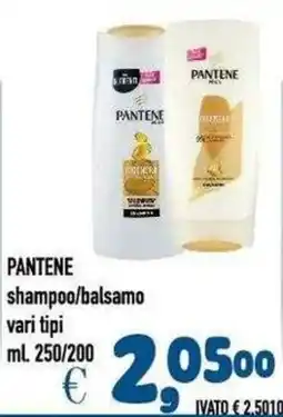 Del Prete Distribuzioni Pantene shampoo/balsamo offerta