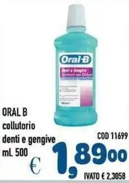 Del Prete Distribuzioni Oral B collutorio denti e gengive offerta