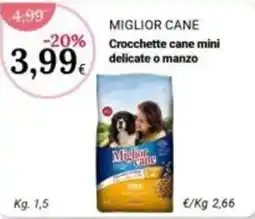 Re Mercato Lucrezia Crocchette cane mini delicate o manzo offerta