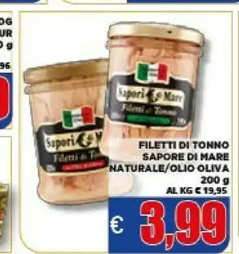 Vivo Supermercati Sapori di mare - filetti di tonno in olio di oliva 200 g(ml) offerta