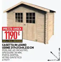 Ottimax Casetta in legno Udine offerta