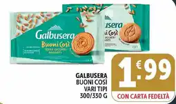 Deco Market Galbusera Buoni Così offerta
